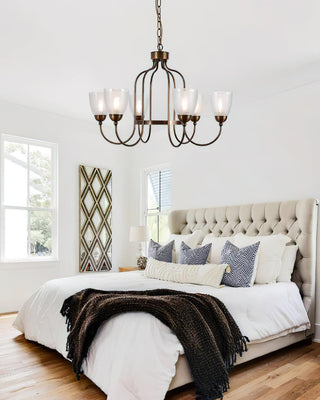 Meruna Vintage Brass Chandelier
