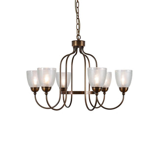 Meruna Vintage Brass Chandelier