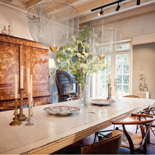 Mesh Tiered Mesh Pendant Light