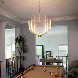 Mesh Tiered Mesh Pendant Light
