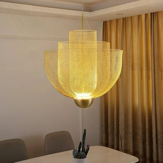 Mesh Tiered Mesh Pendant Light
