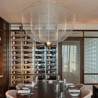 Mesh Tiered Mesh Pendant Light