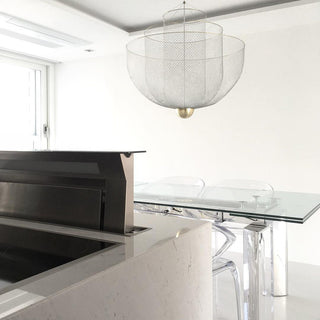 Mesh Tiered Mesh Pendant Light