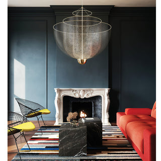 Mesh Tiered Mesh Pendant Light