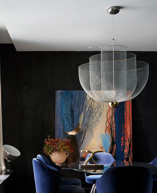 Mesh Tiered Mesh Pendant Light