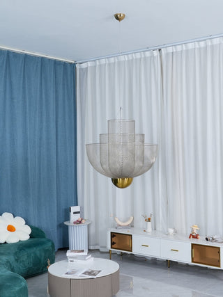 Mesh Tiered Mesh Pendant Light