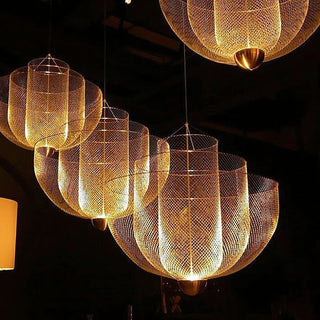 Mesh Tiered Mesh Pendant Light