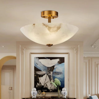 Meyda Retro Alabaster Ceiling Light