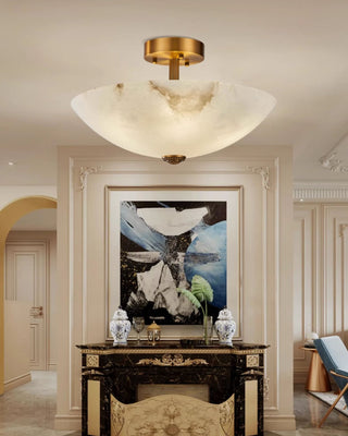 Meyda Retro Alabaster Ceiling Light