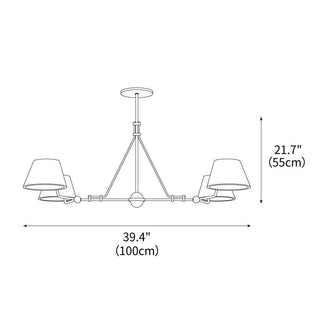 Midnight Symphony Modern Brass Chandelier