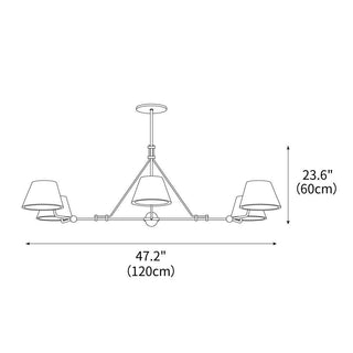 Midnight Symphony Modern Brass Chandelier