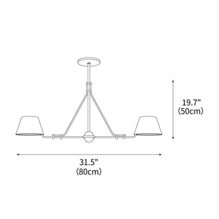 Midnight Symphony Modern Brass Chandelier