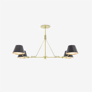 Midnight Symphony Modern Brass Chandelier