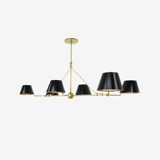 Midnight Symphony Modern Brass Chandelier