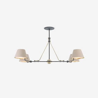 Midnight Symphony Modern Brass Chandelier