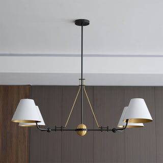 Midnight Symphony Modern Brass Chandelier