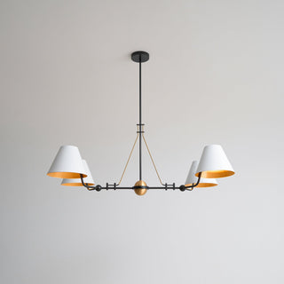 Midnight Symphony Modern Brass Chandelier