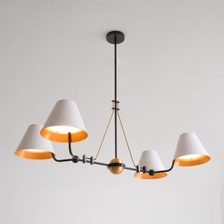 Midnight Symphony Modern Brass Chandelier