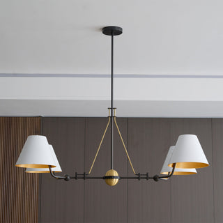 Midnight Symphony Modern Brass Chandelier