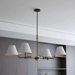 Midnight Symphony Modern Brass Chandelier