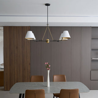 Midnight Symphony Modern Brass Chandelier