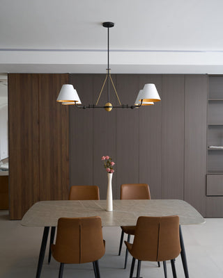 Midnight Symphony Modern Brass Chandelier