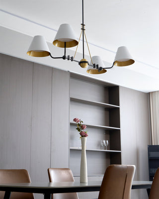 Midnight Symphony Modern Brass Chandelier