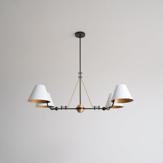 Midnight Symphony Modern Brass Chandelier