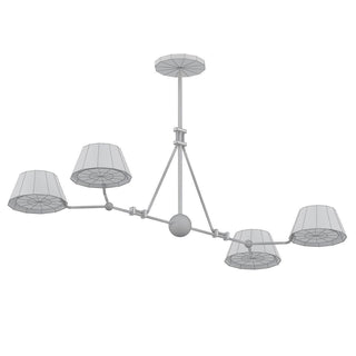 Midnight Symphony Modern Brass Chandelier