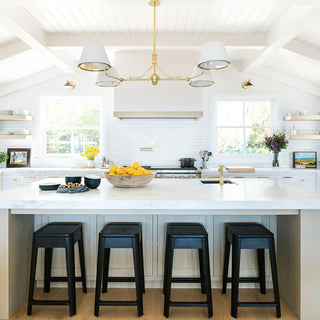 Midnight Symphony Modern Brass Chandelier