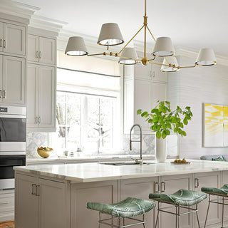 Midnight Symphony Modern Brass Chandelier