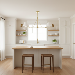 Midnight Symphony Modern Brass Chandelier