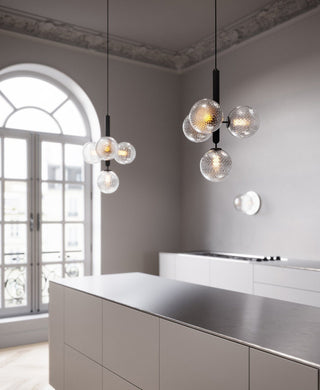 Miira Floral Glass Cluster Pendant Light