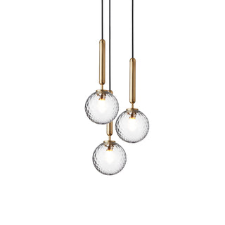 Miira Floral Glass Cluster Pendant Light