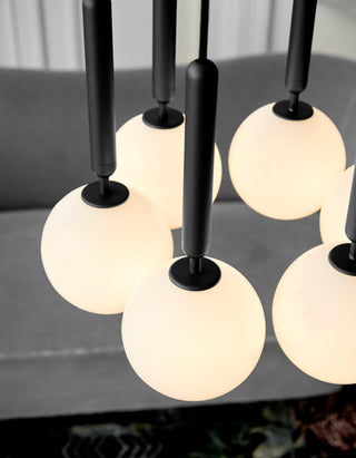 Miira Floral Glass Cluster Pendant Light