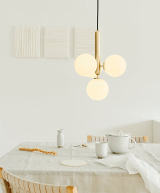 Miira Floral Glass Cluster Pendant Light