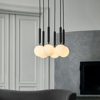 Miira Floral Glass Cluster Pendant Light