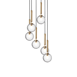 Miira Floral Glass Cluster Pendant Light