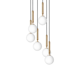 Miira Floral Glass Cluster Pendant Light