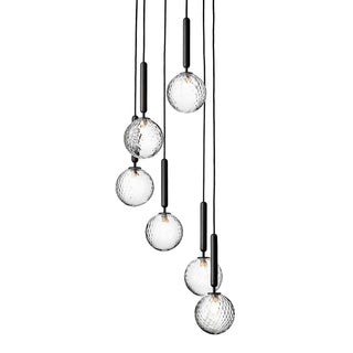 Miira Floral Glass Cluster Pendant Light