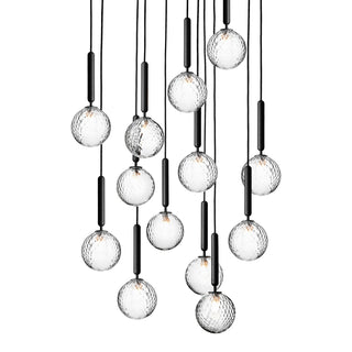 Miira Floral Glass Cluster Pendant Light