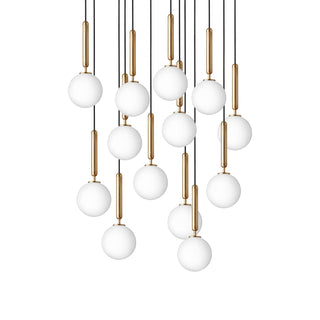 Miira Floral Glass Cluster Pendant Light