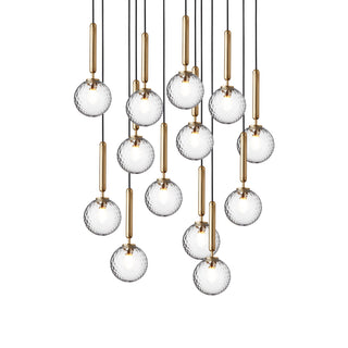 Miira Floral Glass Cluster Pendant Light