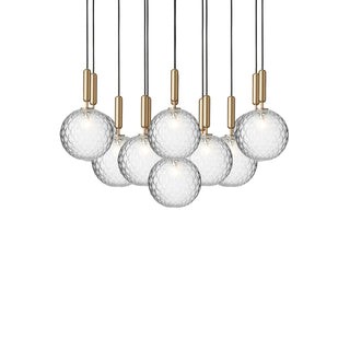 Miira Floral Glass Cluster Pendant Light