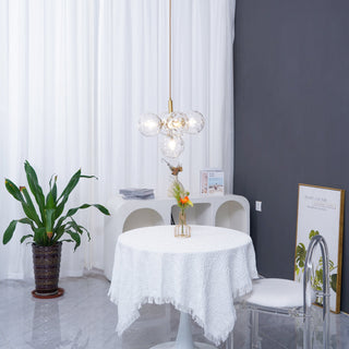 Miira Floral Glass Cluster Pendant Light