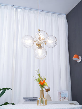 Miira Floral Glass Cluster Pendant Light