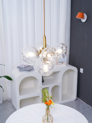 Miira Floral Glass Cluster Pendant Light