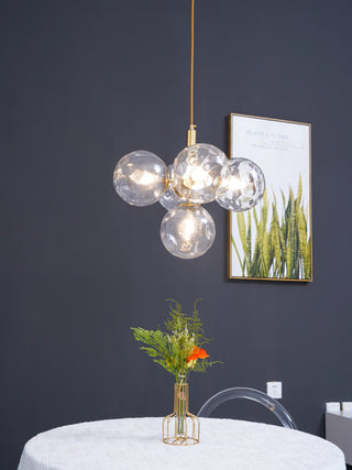 Miira Floral Glass Cluster Pendant Light