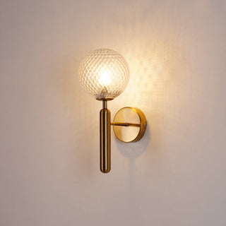 Miira Mesh Globe Industrial Wall Sconce