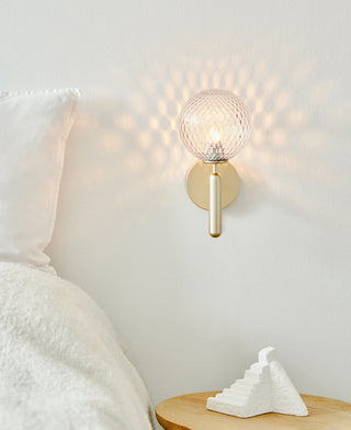 Miira Mesh Globe Industrial Wall Sconce